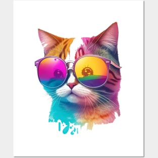 cool cat Posters and Art